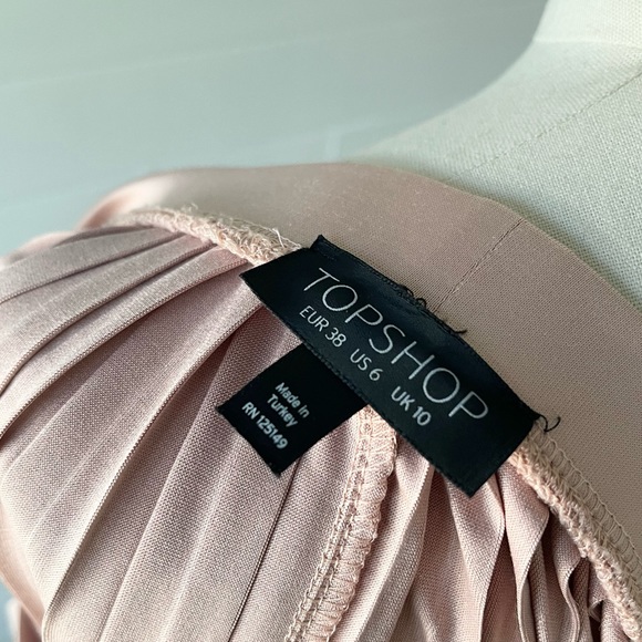 Gorgeous Ballet Pink Topshop Micro-Pleat skirt, Size 6 - Picture 4 of 4